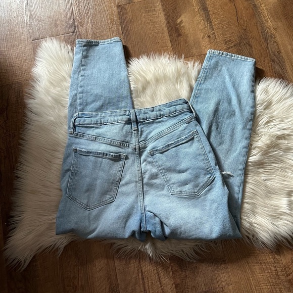 OLD NAVY High-Waisted OG Straight Ankle Jeans In Light Dip - Picture 5 of 5